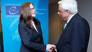 Rencontre avec le Président grec : Gudrun Mosler-Törnström appelle à une plus grande solidarité avec la Grèce
