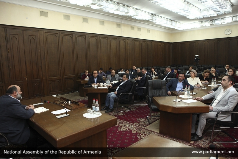 A debate about self government organized by Permanent committee on territorial, local self-government, agricultural and environmental issues of the National Assembly of RA 