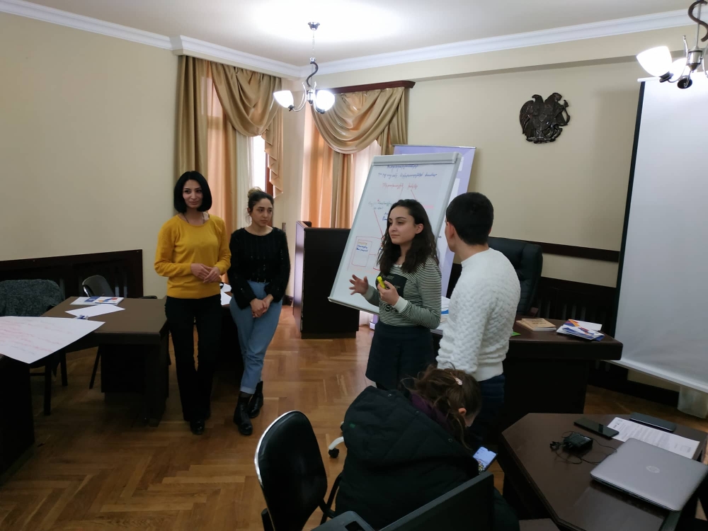 Youth Engagement in the Local Self-Governance. workshop in Abovyan city