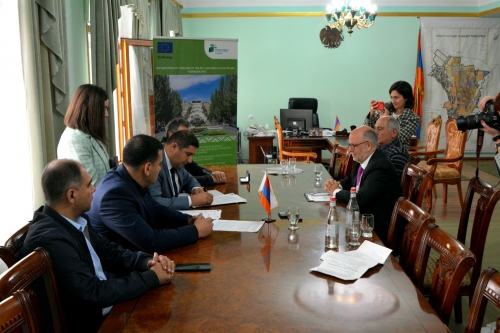 Mayor of Gyumri Mr. Samsonyan signed the Letter of Intent confirming interest and willingness of the community to join the Covenant of Mayors for Climate and Energy