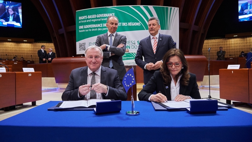 Le Congrès et le Comité européen des Régions signent un nouvel accord de coopération