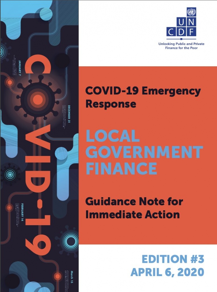 UNCDF published a Guidance Note for immediate responses to the COVID19 recommended for local governments