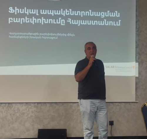 Armen Harutyunyan participated in a workshop on fiscal decentralization